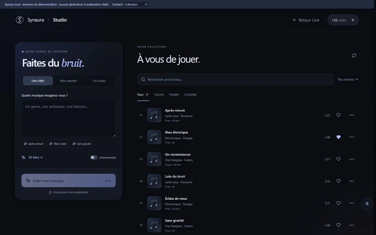Nouveau Studio unifié : création et bibliothèque réunies